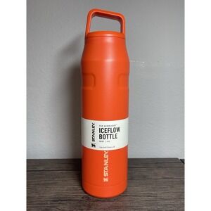 🔥 Stanley Aerolight IceFlow 36oz Bottle 💎 Tigerlily Orange | BNWT ✅